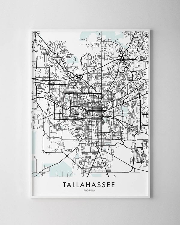 Tallahassee Map Print