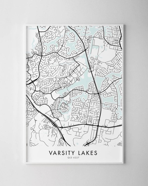 Gold Coast – Varsity Lakes Map Print
