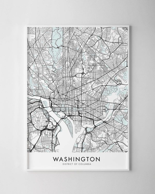 Washington DC Map Print