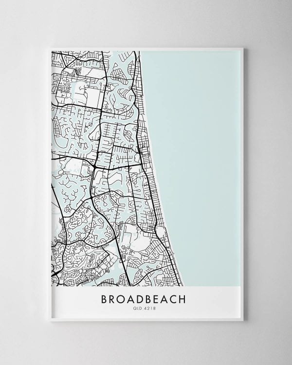 Gold Coast – Broadbeach Map Print