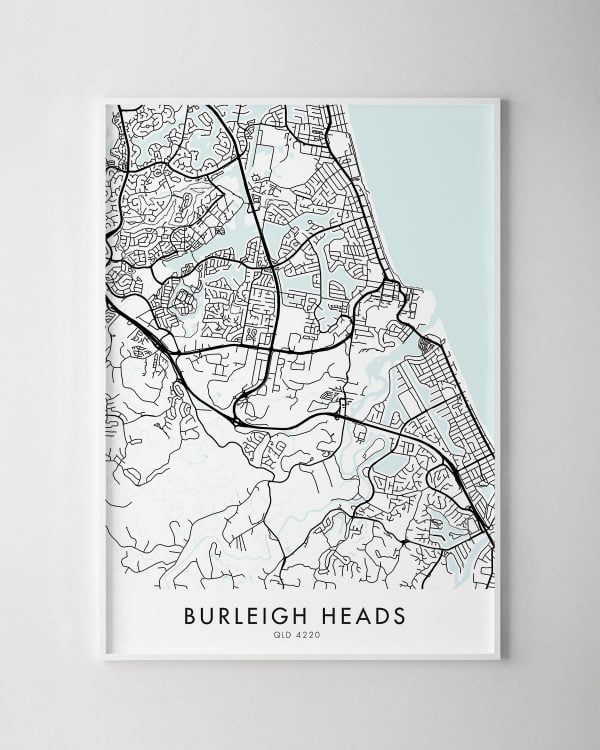 Gold Coast – Burleigh Heads Map Print