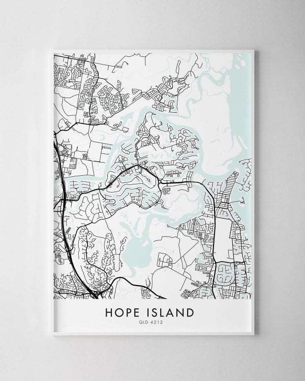 Gold Coast – Hope Island Map Print