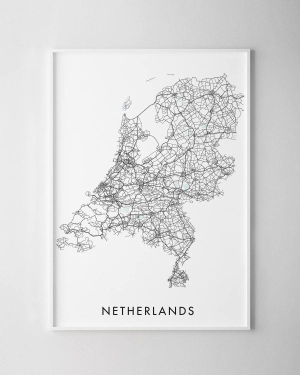 Netherlands Map Print