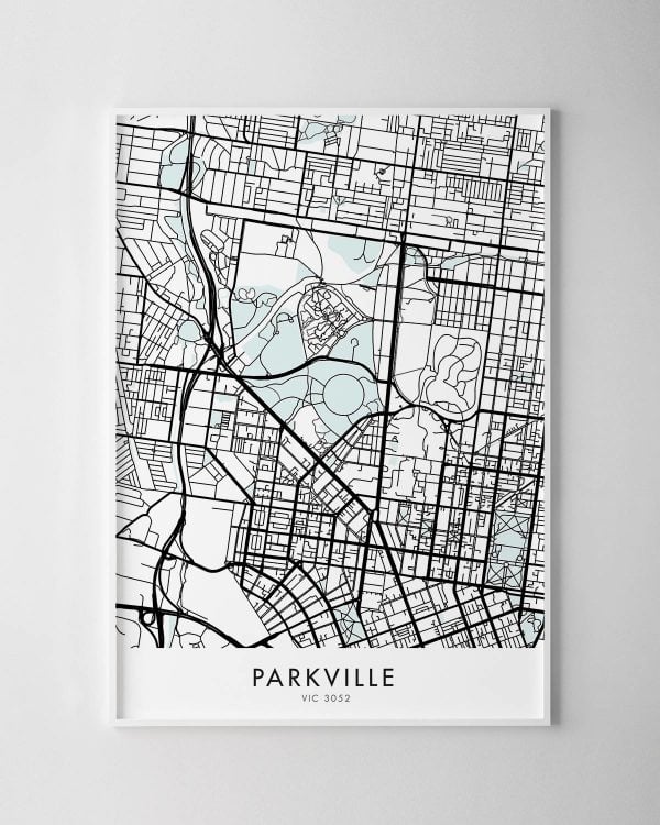 Melbourne – Parkville Map Print