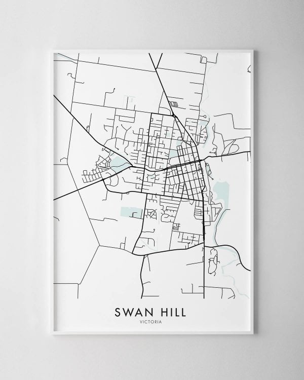 Swan Hill VIC Map Print