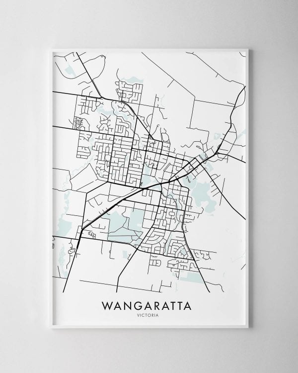 Wangaratta VIC Map Print
