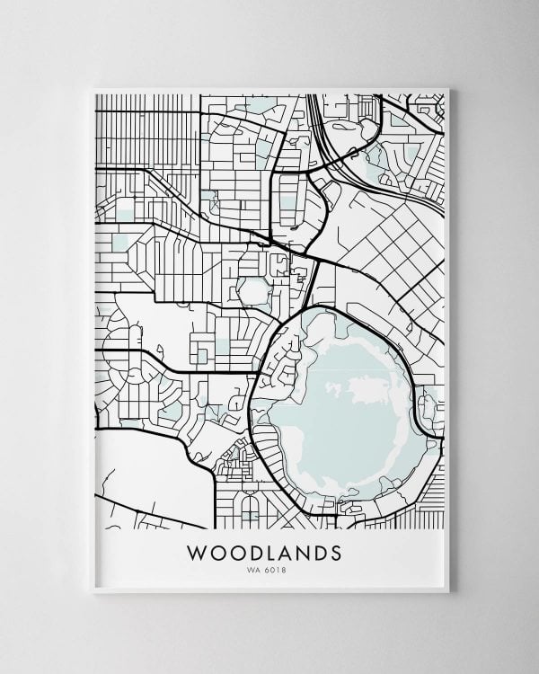 Perth – Woodlands Map Print