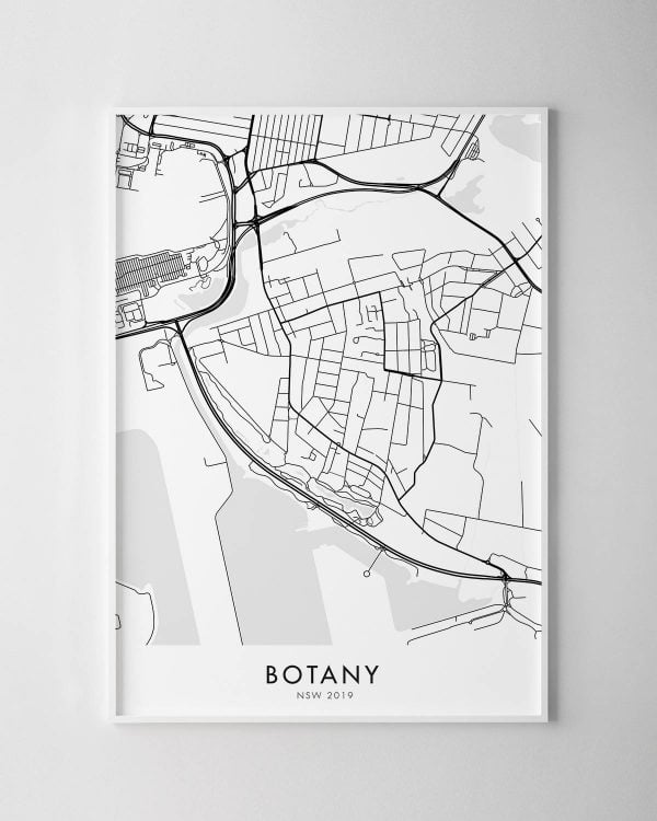 Sydney – Botany Map Print