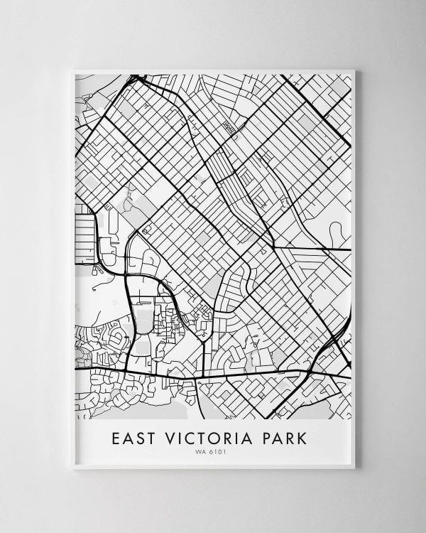 Perth – East Victoria Park Map Print