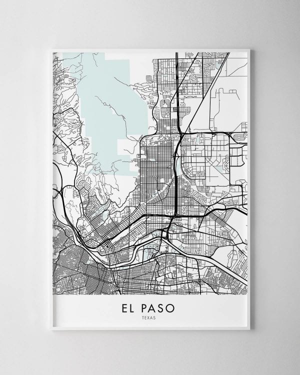 El Paso Map Print