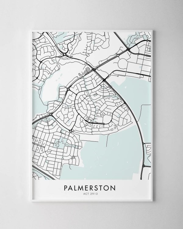 Canberra – Palmerston Map Print