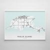 Phillip Island Map Print