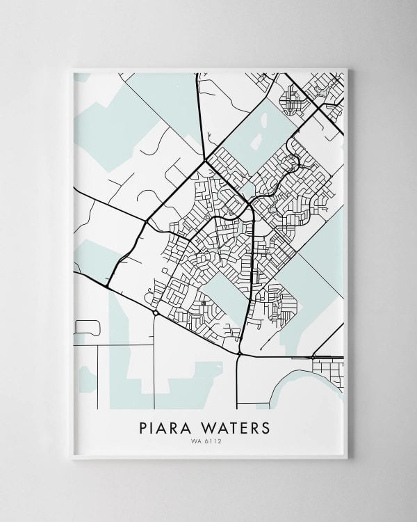 Perth – Piara Waters Map Print