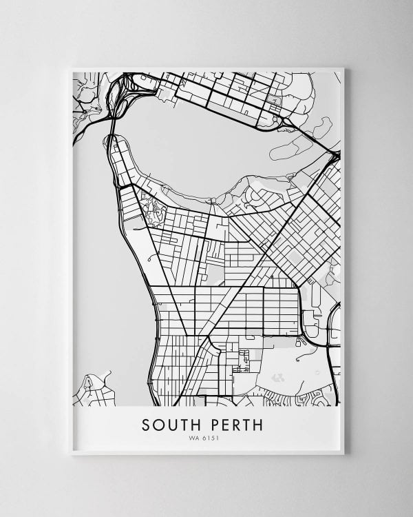 Perth – South Perth Map Print