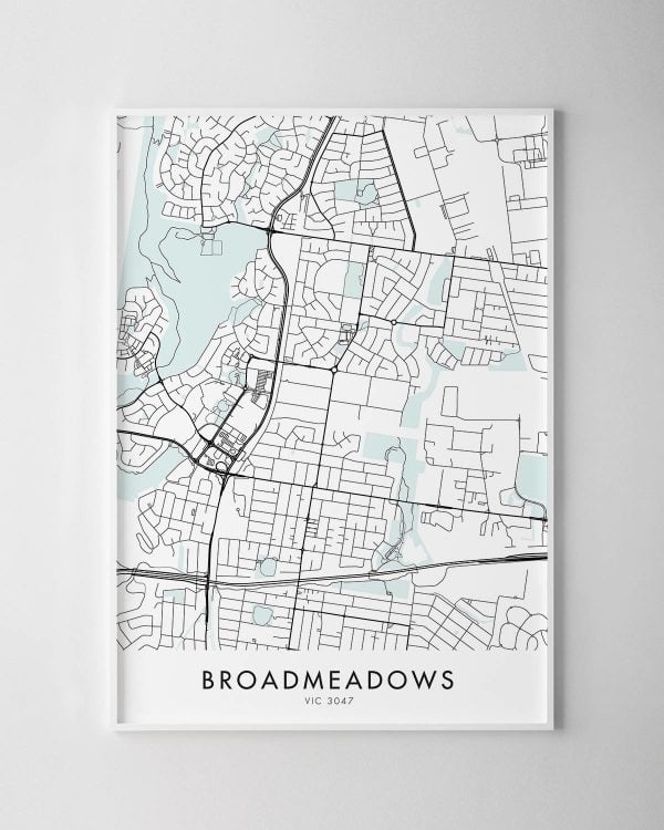 Melbourne – Broadmeadows Map Print