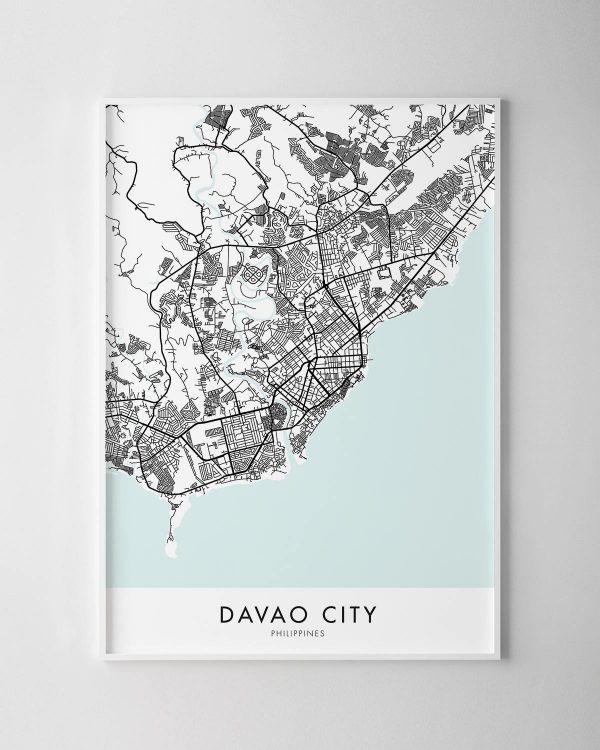 Davao City Map Print