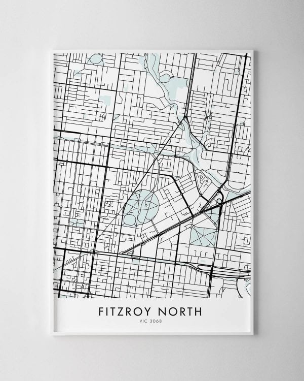 Melbourne – Fitzroy North Map Print