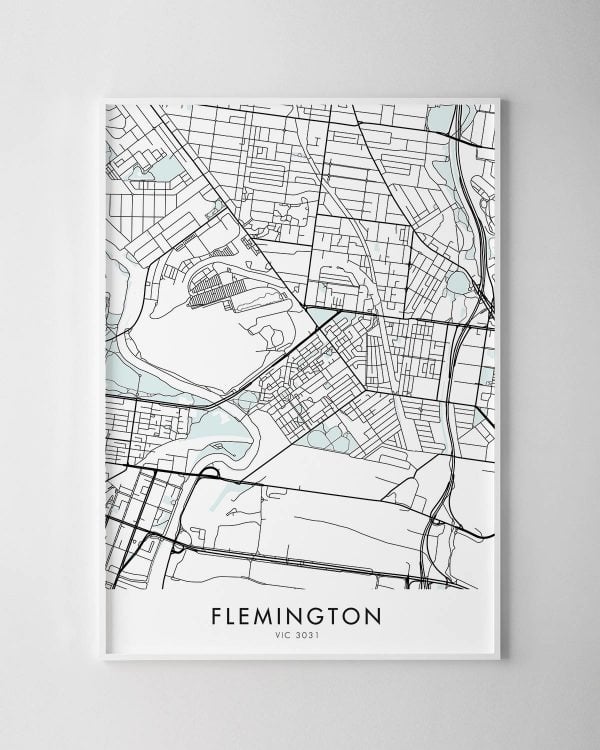 Melbourne – Flemington Map Print
