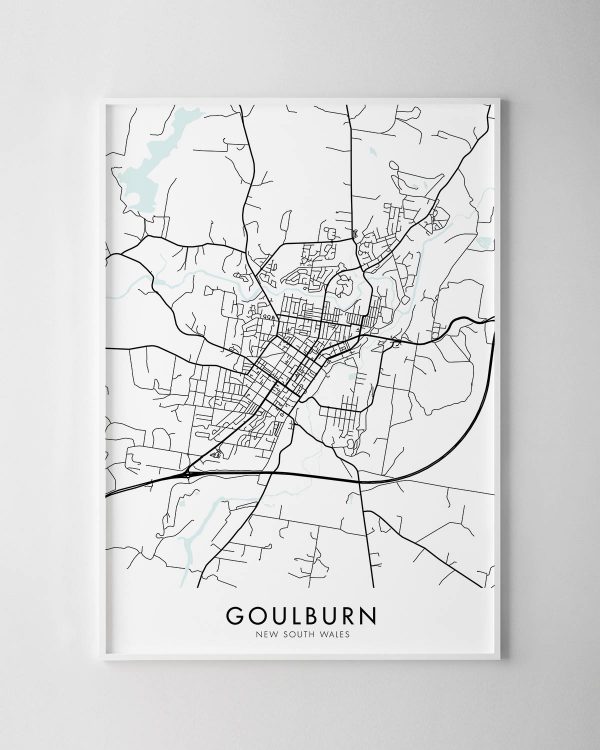 Goulburn NSW Map Print
