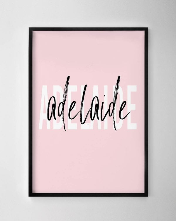 Adelaide Text Print