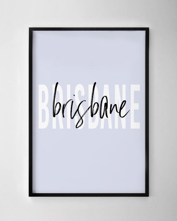 Brisbane Text Print