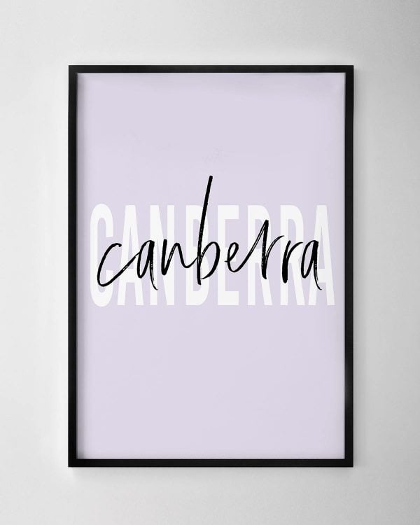 Canberra Text Print