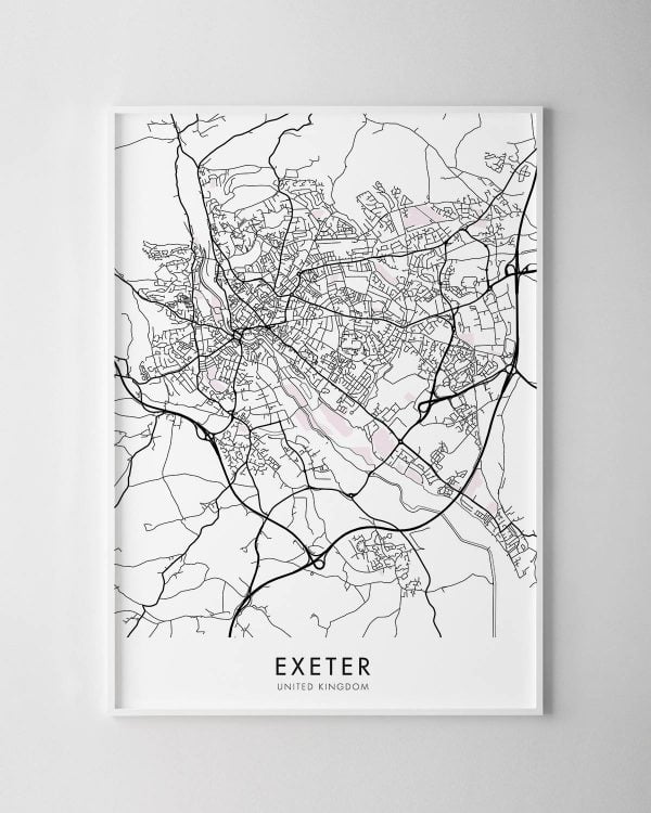 Exeter Map Print