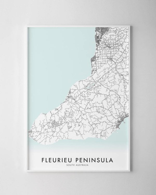 Fleurieu Peninsula Map Print