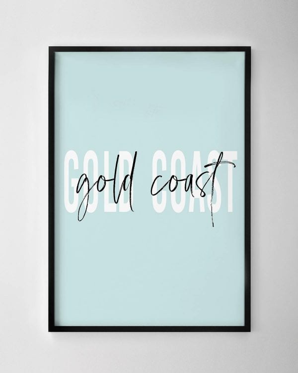 Gold Coast Text Print