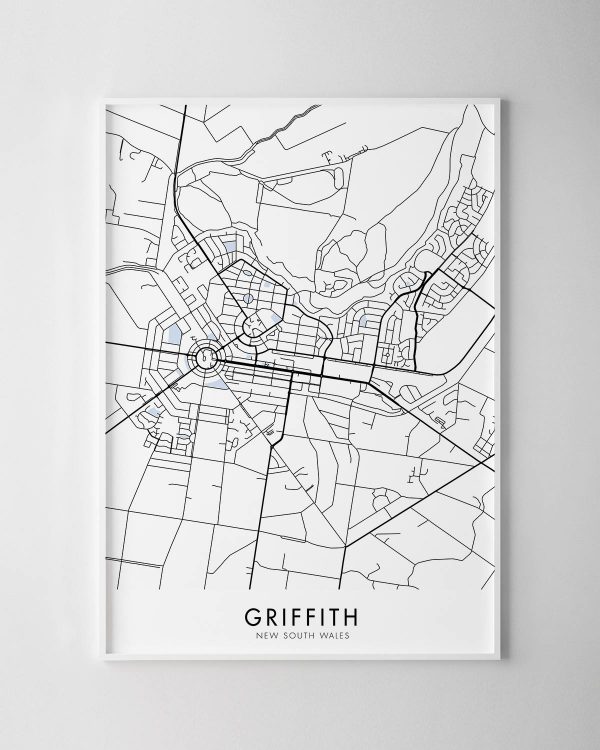 Griffith NSW Map Print