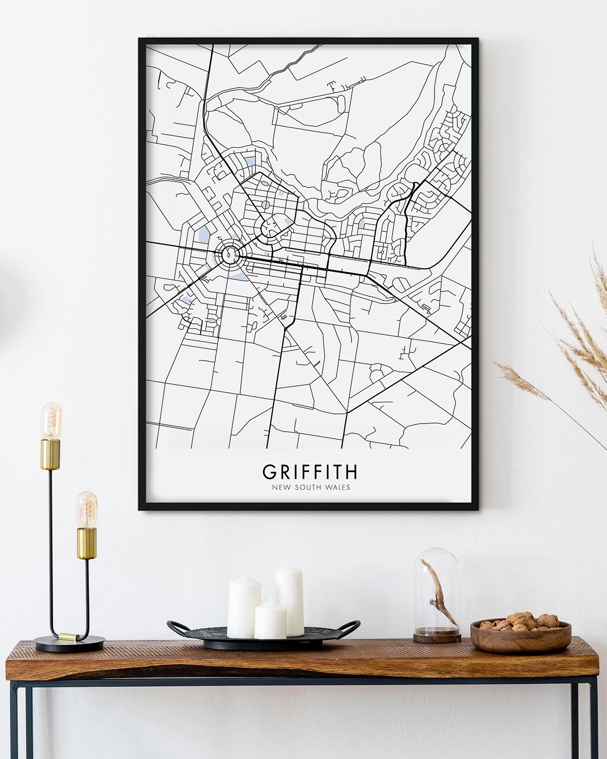 Griffith NSW Map Print Chelsea Chelsea