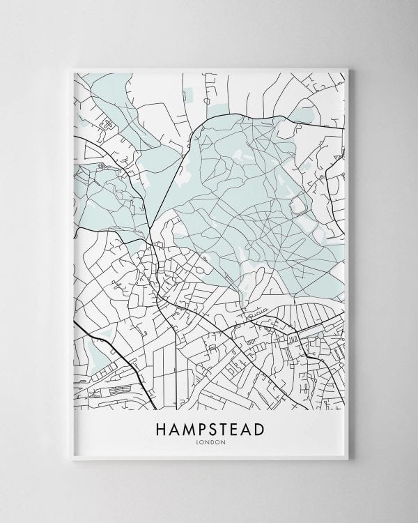 Hampstead, London Map Print