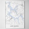 Lake Eildon VIC Map Print