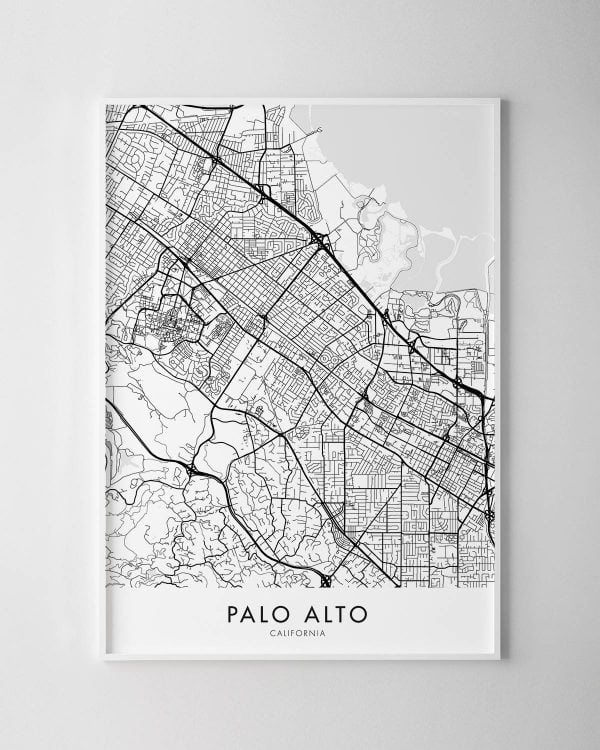 Palo Alto Map Print
