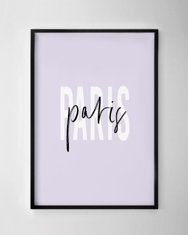 Paris Text Print