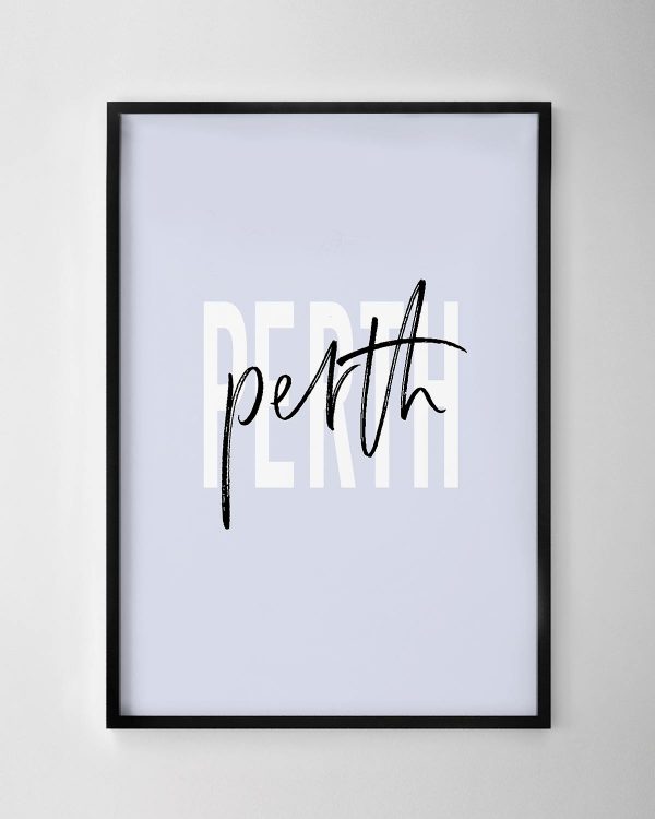Perth Text Print
