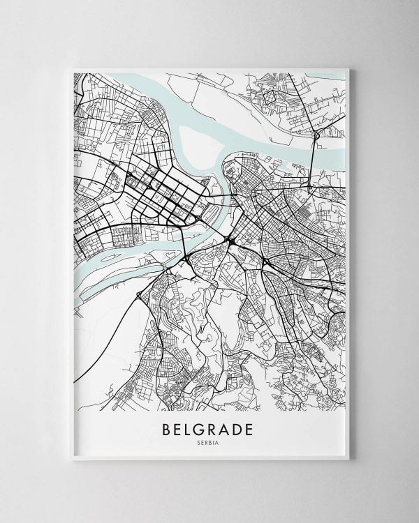 Belgrade Map Print
