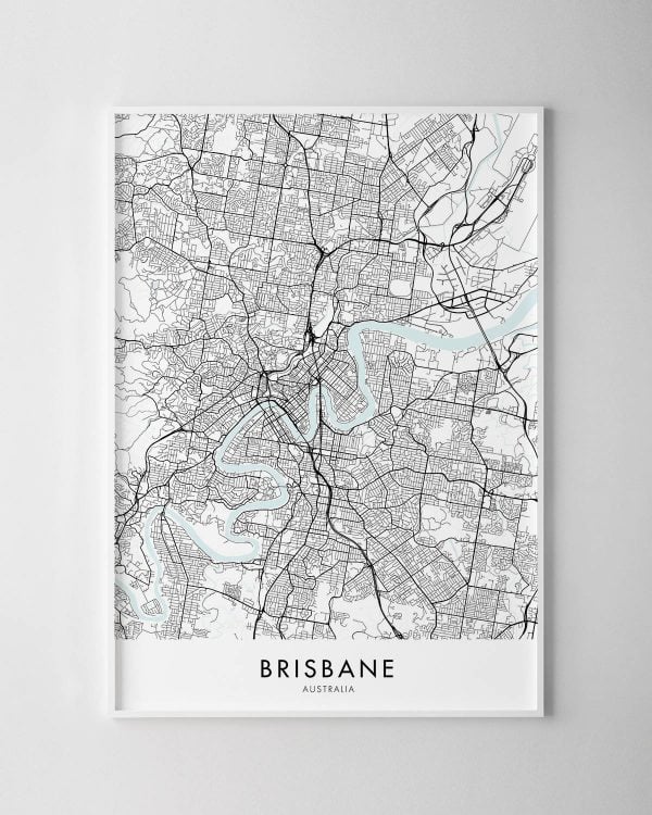 Brisbane Map Print