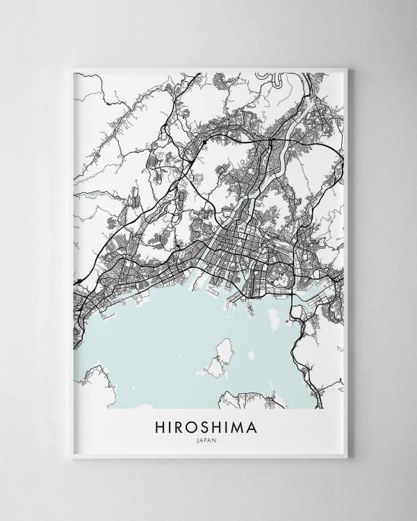 Hiroshima Map Print