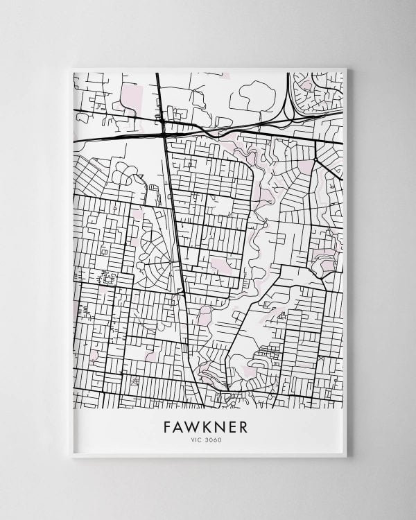 Melbourne – Fawkner Map Print