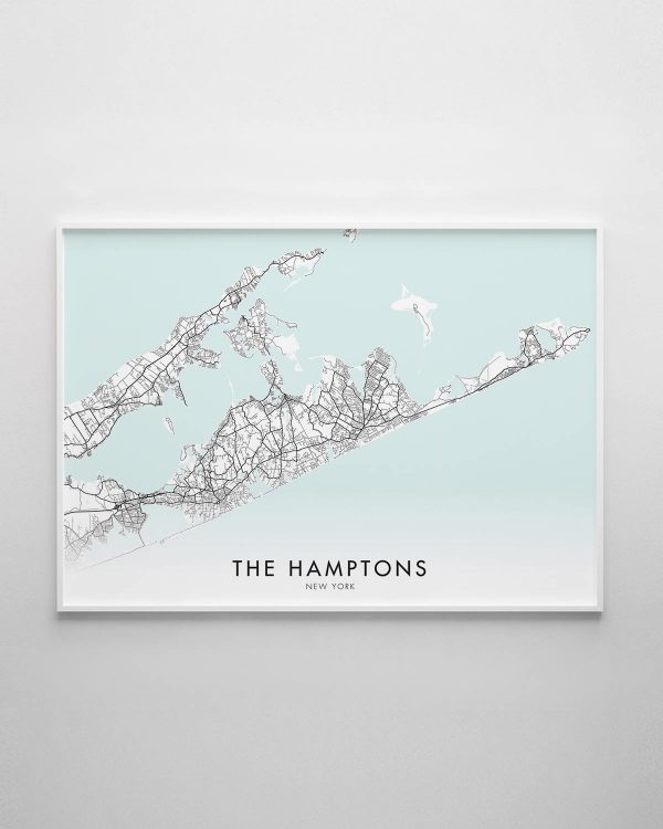 The Hamptons Map Print