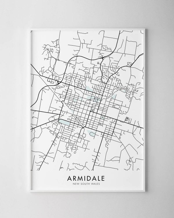 Armidale NSW Map Print