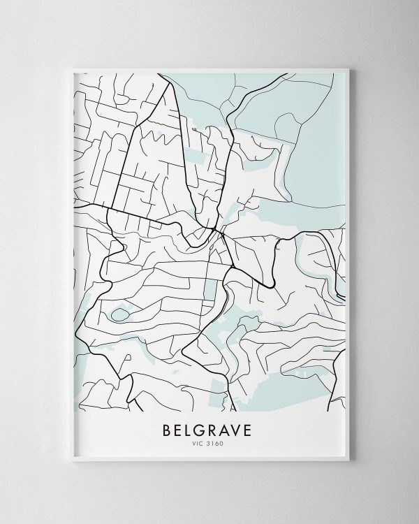 Melbourne – Belgrave Map Print