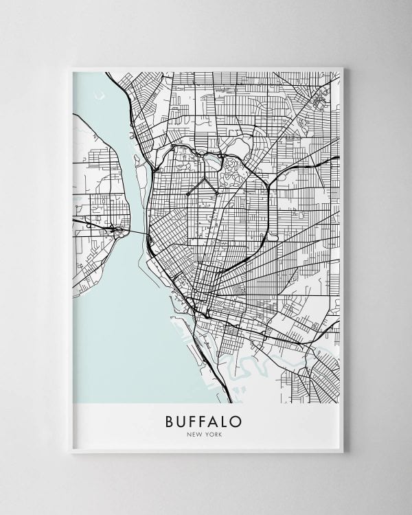 Buffalo Map Print
