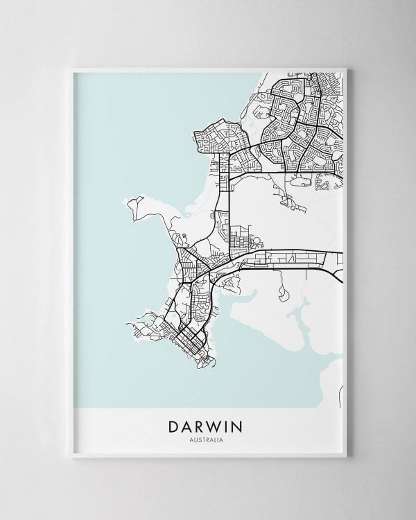 Darwin Map Print