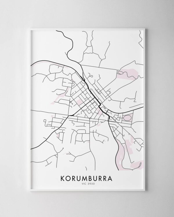 Melbourne – Korumburra Map Print