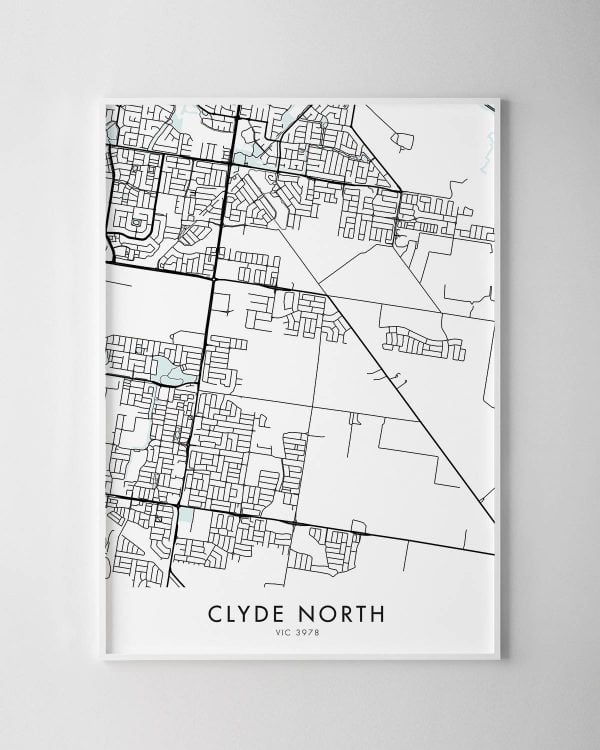 Melbourne – Clyde North Map Print