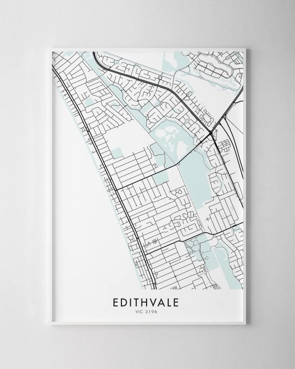 Melbourne – Edithvale Map Print
