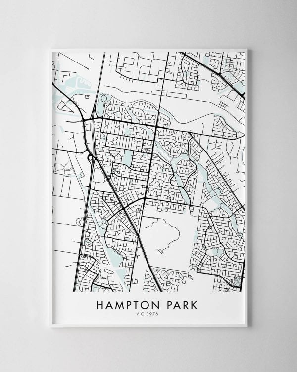 Melbourne – Hampton Park Map Print