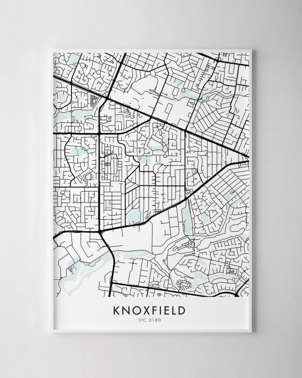 Melbourne – Knoxfield Map Print
